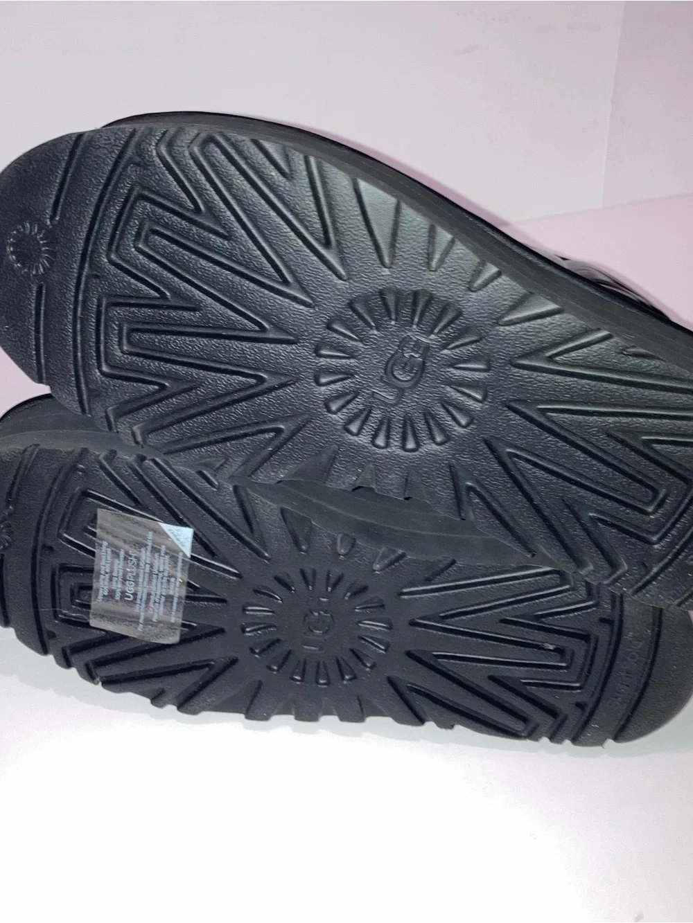 UGG Classic Ultra Mini Platform Black Hi Shine Plush Ankle Boot 1144048